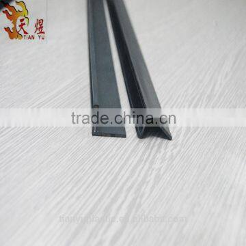 hard pvc L Shape black 2mm thickness Plastic laminated edge strip for estate construction
