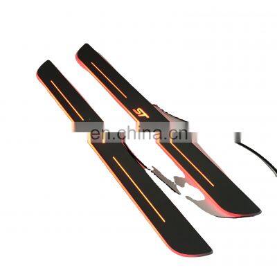 Led Door Sill Plate Strip for ford focus st dynamic sequential style step light door decoration step