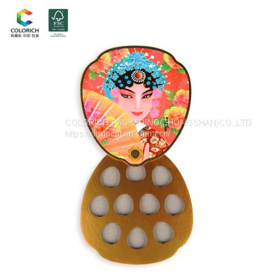 Empty palette container makeup paper folded empty eyeshadow palette wholesale empty magnetic palette