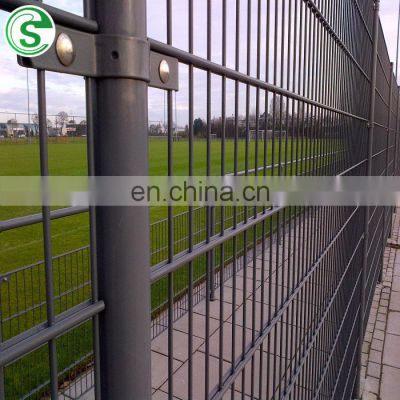 Factory price garden powder coated/hot dip galvanized double wire fence panel