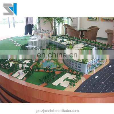Architectural ABS and acrylic material scale model 3d miniature building model