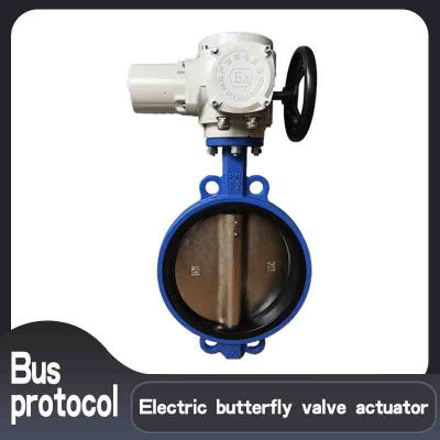 Wafer type electric butterfly valve  DN15  Network connection control