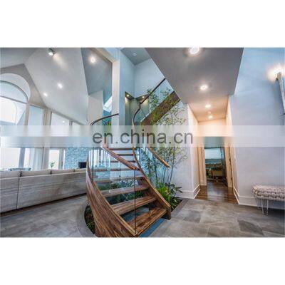 Internal residential round stairs / indoor curved staircase design
