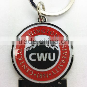 CWU Custom key chain with nickel plating