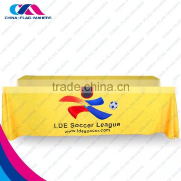 custom trade show champagne color table cloth