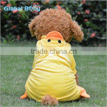 Cosplay Lovable Duck Yellow Fleece Dog Clothes For Small Dogs