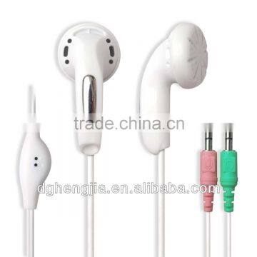 2015 best sell PC computer Mp3 Mp4 earphones with microphone for laptop