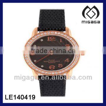 IMITATION DIAMOND SETTING WATCH*22CT PINK GOLD COATING WATCHES