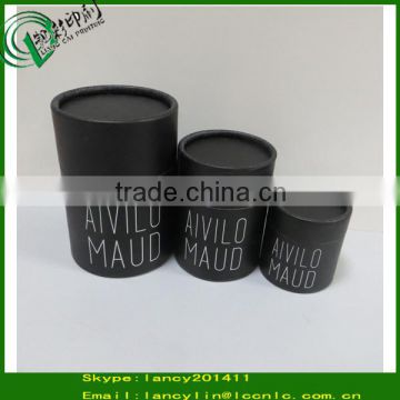 Personalized design paper jewelry box jewelry black round paper tube round packaging box                        
                                                Quality Choice