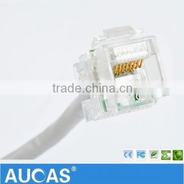 Transparent keystone connectors category 6 cable cat6 patch cable
