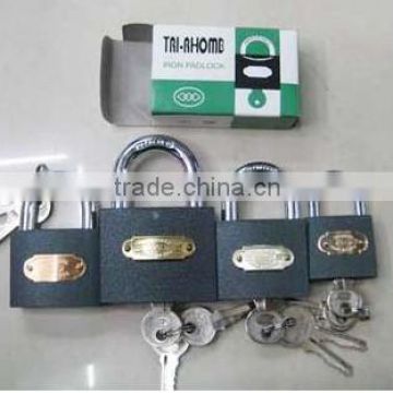 Gray Iron Padlock with Color Box Packing (J0103)