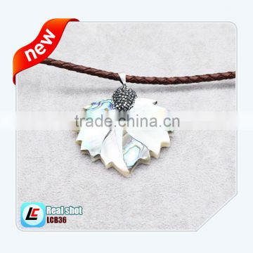 Factory Price New Design Fashion Pendant handwork real seashell Jewelry Necklace