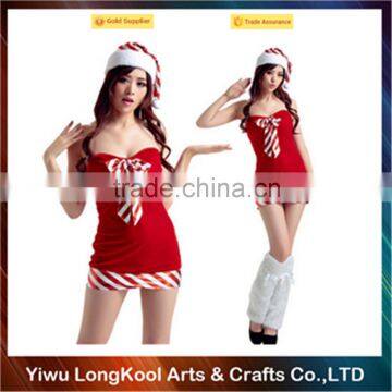 2016 women party dance sexy costume plush christmas costume