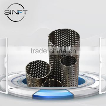 Industrial Straight Lock Seam Perforated Stainless Steel Tube