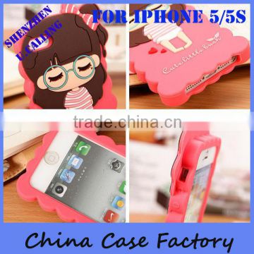 Lovely Cartoon Silicon Soft Case Cover For iPhone 5 5s