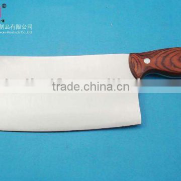 Supply chopping knife with PAKA wooden handle