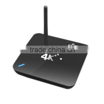 4K ultra HD player support H.265 hevc decoding CR12 RK3288 quad-core android tv box with OS android android5.1