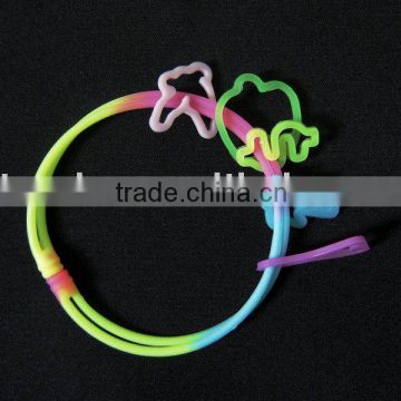 fluorescent silicone bracelet