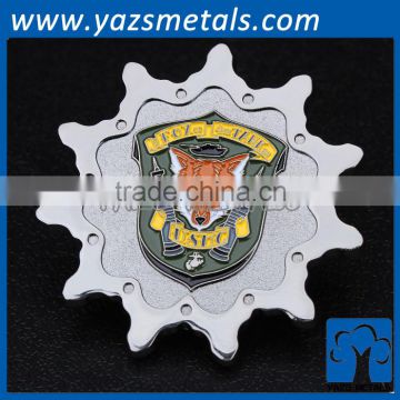 custom design engrave metal coin star
