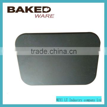 0.4mm carbon steel non-stick 25.4cm rectangle cake pan with shallow shape