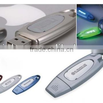 Hotsale promotion pen usb with light, USB 2.0, flash drive usb for customised logo, usb flash disk, flash memory drive