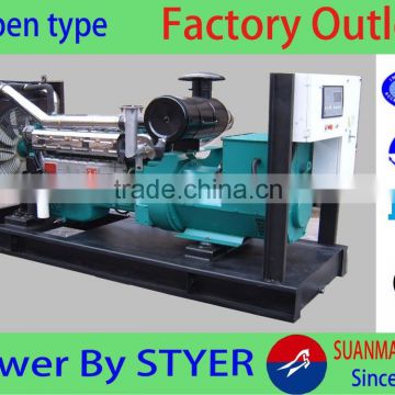 Low price 200kw CE approved water-cooled silent type diesel generator price