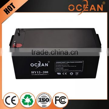 12V competitive price china supplier 200ah custom solar power battery