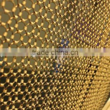 New design China lutong wire mesh architectural decorative ring mesh for interior decoration