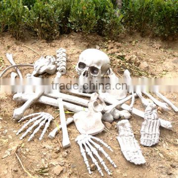 bag of bones 28pcs skeleton bones in a mash bag plastic bones Halloween decoration