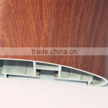 wood finish aluminum profiles for handrails with good wood effect