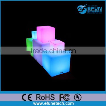 outdoor/indoor decorating rgb color led cube,custom size 3d color led cube