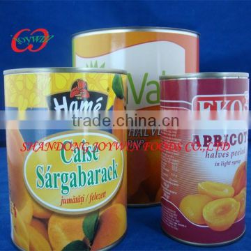 Professional China canned apricots manufacturer, canned apricot in syrup