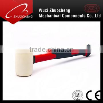 Wood Handle /Popular Fibre glass Handle Rubber Mallet Hammer With white Head Or Black Head