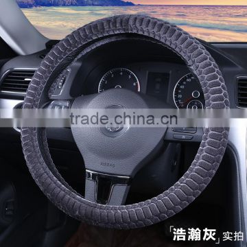winter warm in hand odorless ecofriendly velvet steering wheel cover