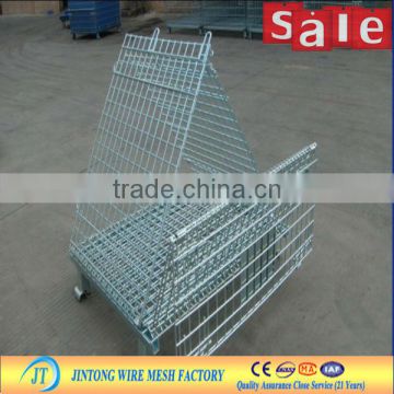 stackable folding steel bins wire containers