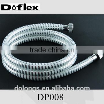 White pvc plastic flexible DP021 shower hose/ACS certifictate