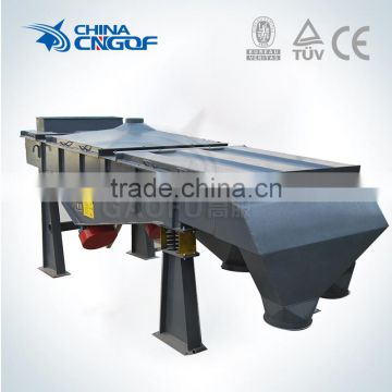 Linear vibratory mechanical sifter for stone powder