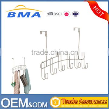 New Metal Wire Over Door Hook With 6 Hook For Clothes,Scarfs
