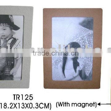 recycled paper photo frame with magnet
