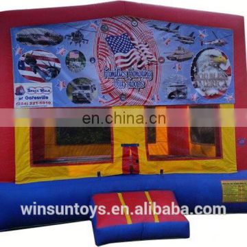 Commercial Inflatable Patriotic Banner jumper,moonwalk,bouncer