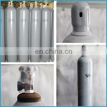 40L High Pressure Seamless Steel SF6 Gas Cylinder with High Purity 99.99% Sulfur Hexafluoride