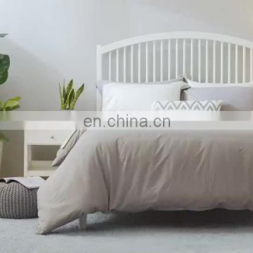 2020 Fashion Durable Solid Color Grey Water Wash Cotton  Duvet Cover Sets Bedding