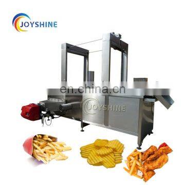 Automatic Continuous Belt Type Crispy Flour Slice Sheet Conveyor Fryer