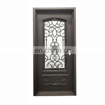 french entrance security steel glass exterior luxury gate wrought iron storm door