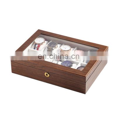 Household luxury collection watch box wooden display 10 slots watch gifts box