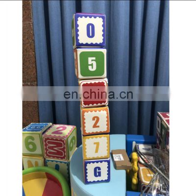 6PCS Educational Soft Building Blocks for Kids Soft Baby Building Blocks Soft Play Blocks with symbols