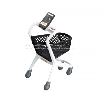 New Style Shopping Cart/ Plastic Basket Trolley /Smart Cart for Supermarket/Smart shopping cart technology