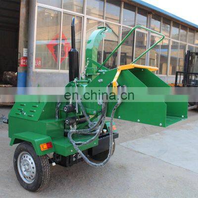 Forestry Machinery Wet Tree Branch Mobile Wood Chipper