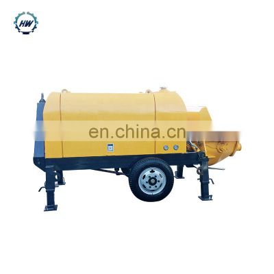 diesel portable trailer concrete pump with pipes and other parts for sale