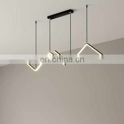 Golden LED Chandelier Nordic Modern Pendant Lamp Living Room Hanging Light